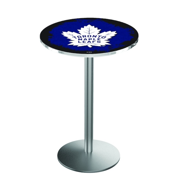 42" Stainless Steel Toronto Maple Leafs Pub Table